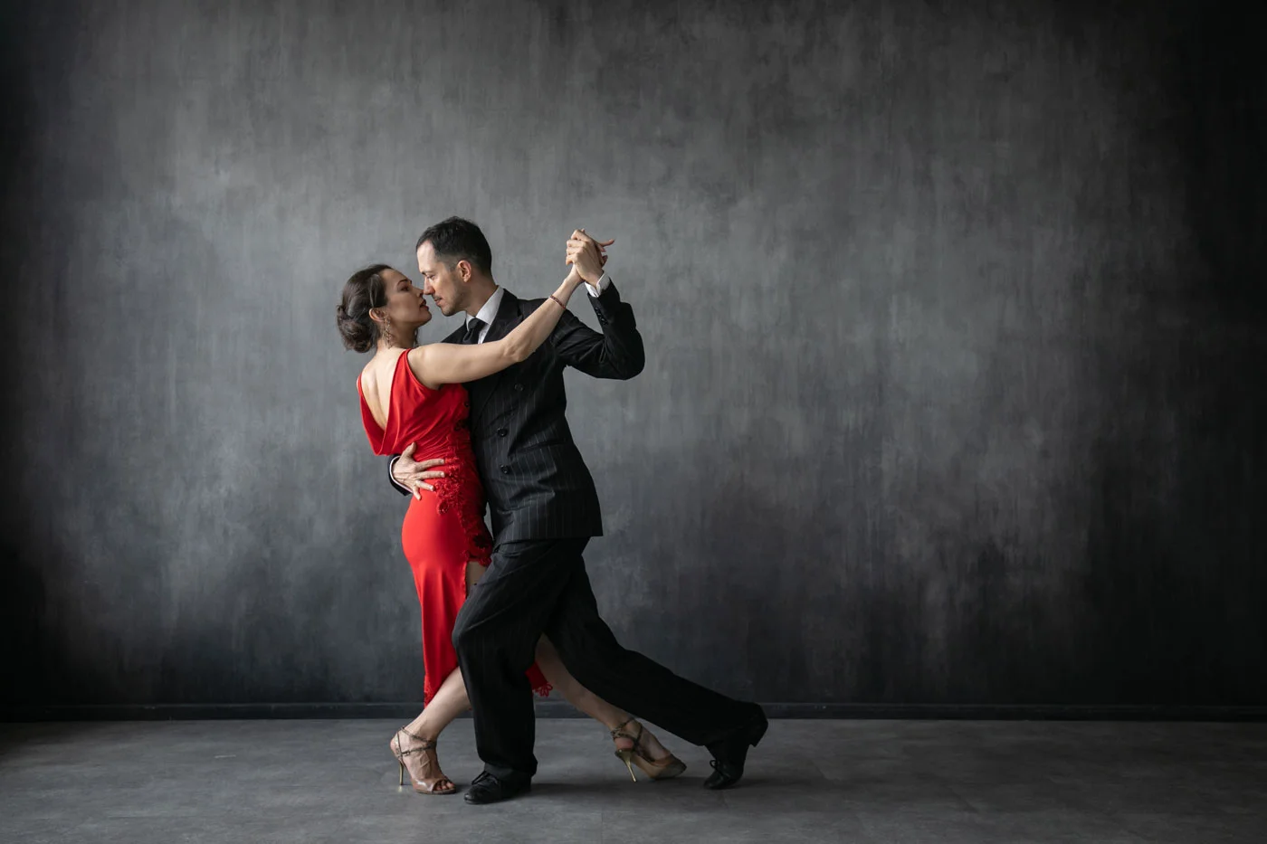 Private ballroom dance lesson with professional instructor at Carmel Dance Atelier